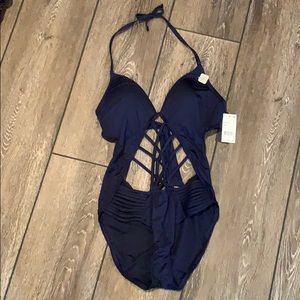 kenneth cole criss cross swimsuit